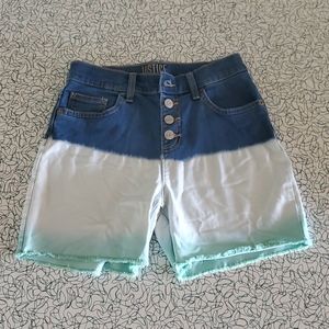 Girl’s Justice ombré Jean shorts